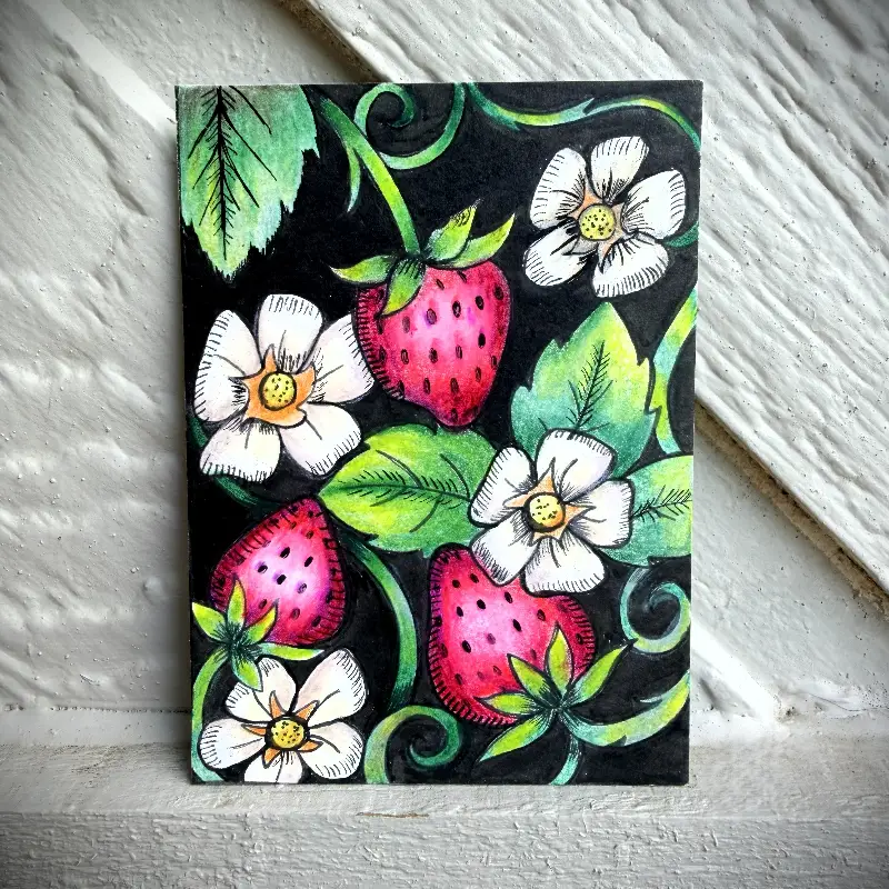 Midnight Garden aceo art card