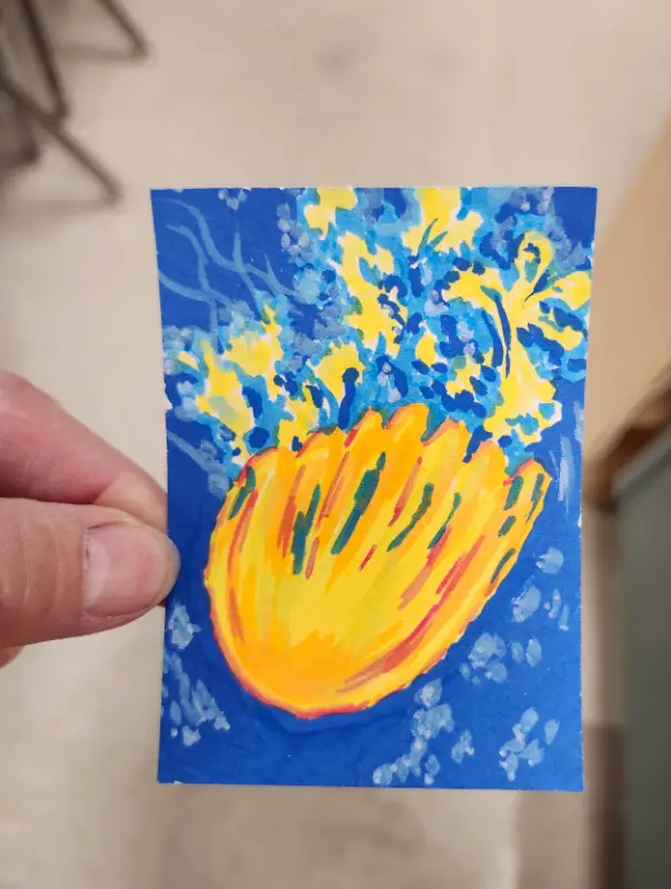 Joyful Jelly aceo art card