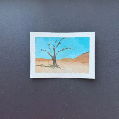 desert sky aceo art card thumbnail 2