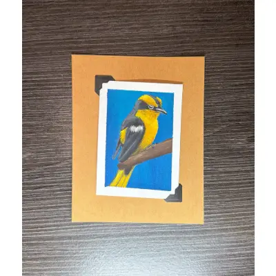 ACEO Original Acrylic Painting Bird Series by Emily aceo art card thumbnail 2