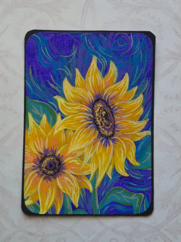 Sunflower Dream aceo art card