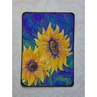 Sunflower Dream aceo art card thumbnail 1