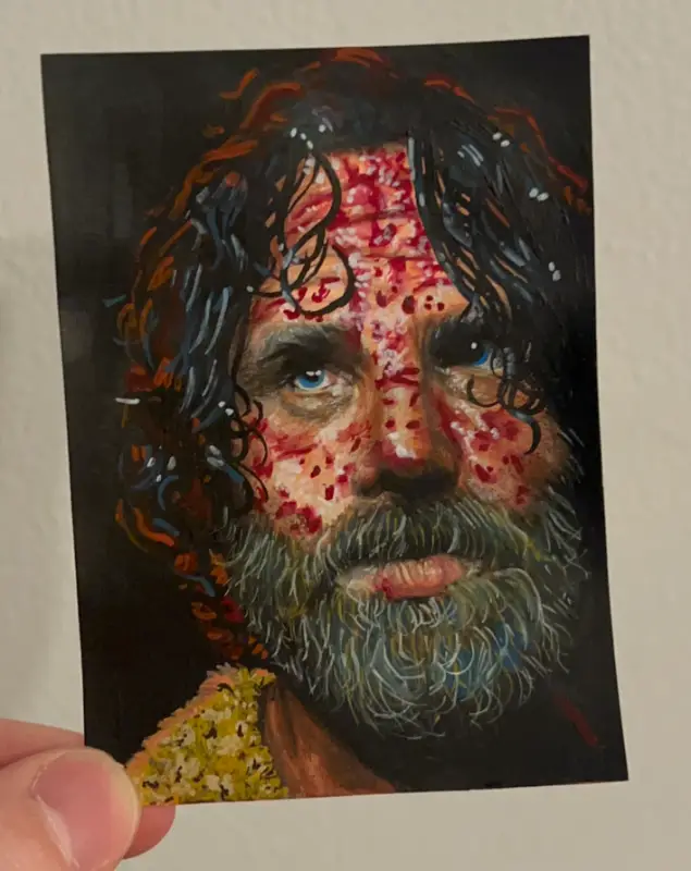 The Walking Dead Rick Grimes, 'Don't Open Dead Inside' ACEO Set aceo art card