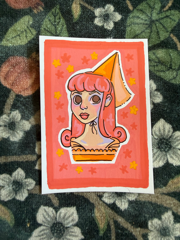 A Princess aceo art card