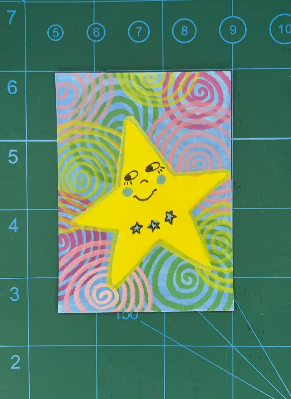 Curious Star aceo art card