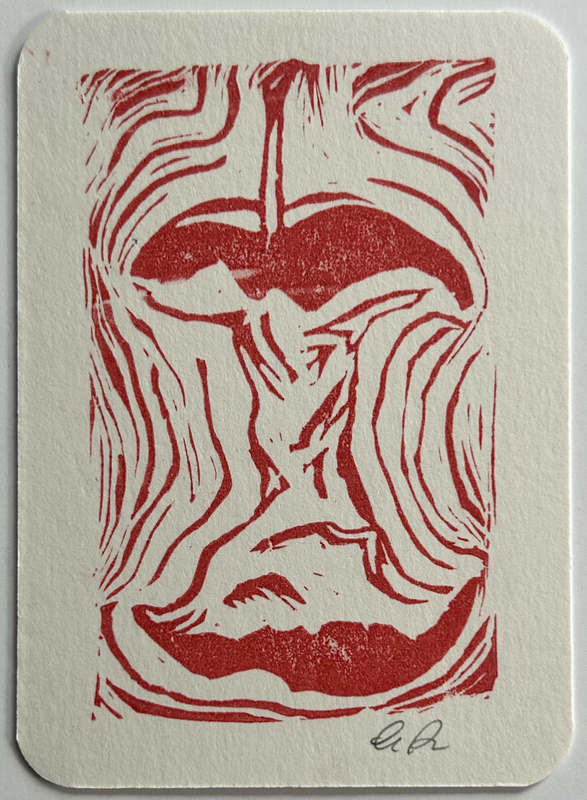 Apple 7 aceo art card