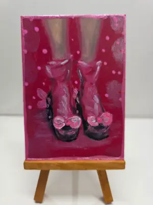 "A Girls Day Out" aceo art card thumbnail 1