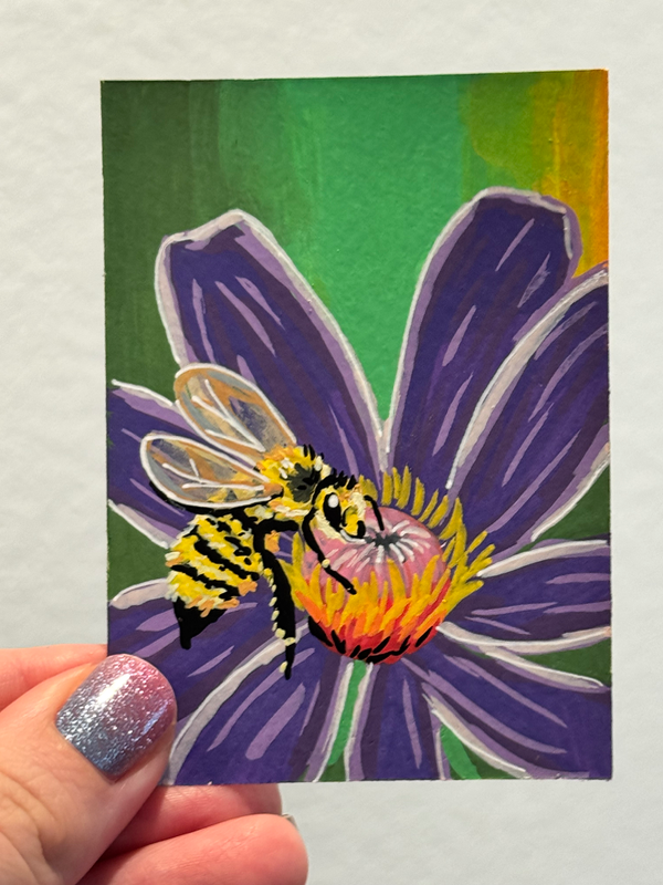 The buzz aceo art card