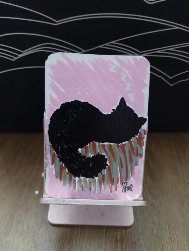 Cats series 8/8 aceo art card