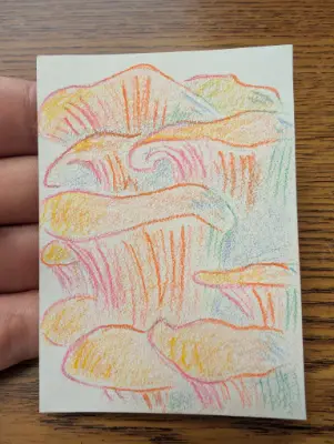 Oysters aceo art card thumbnail 1