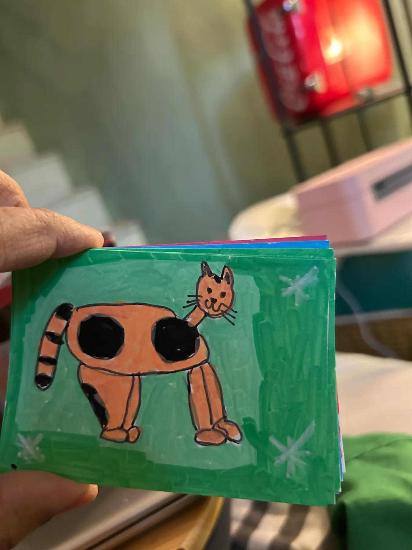 Spotted Kitty aceo art card