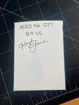 Flower Petal Fairy aceo art card thumbnail 2