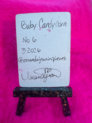Baby candy corn aceo art card thumbnail 2