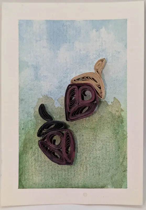 Acorns aceo art card