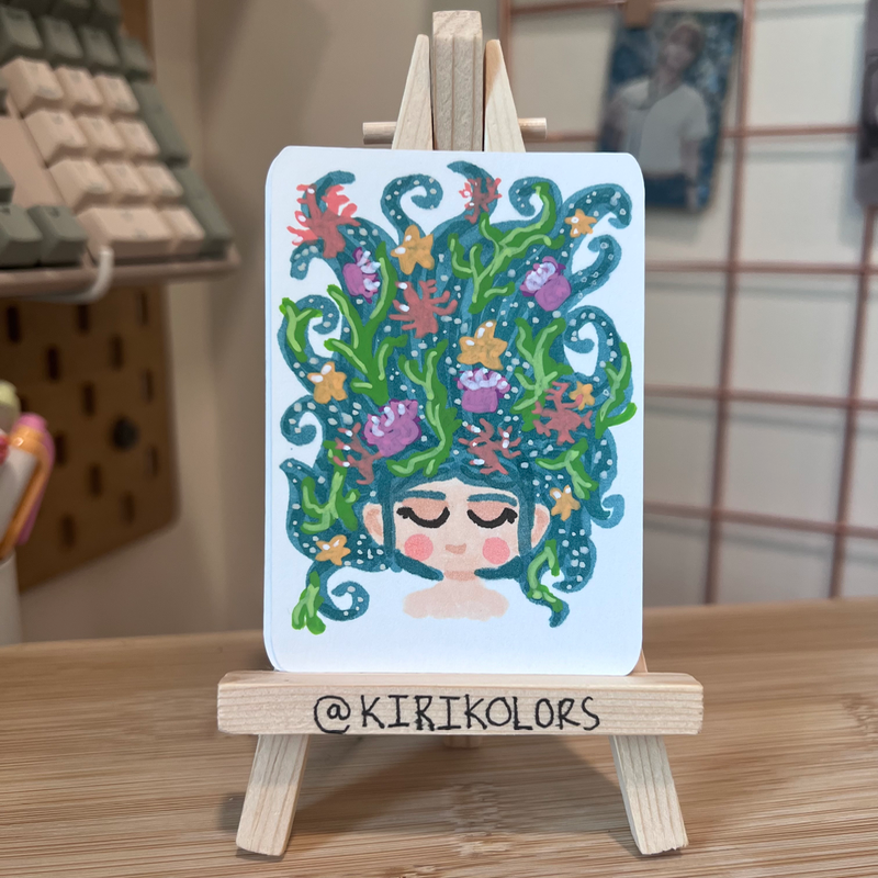 Salty aceo art card