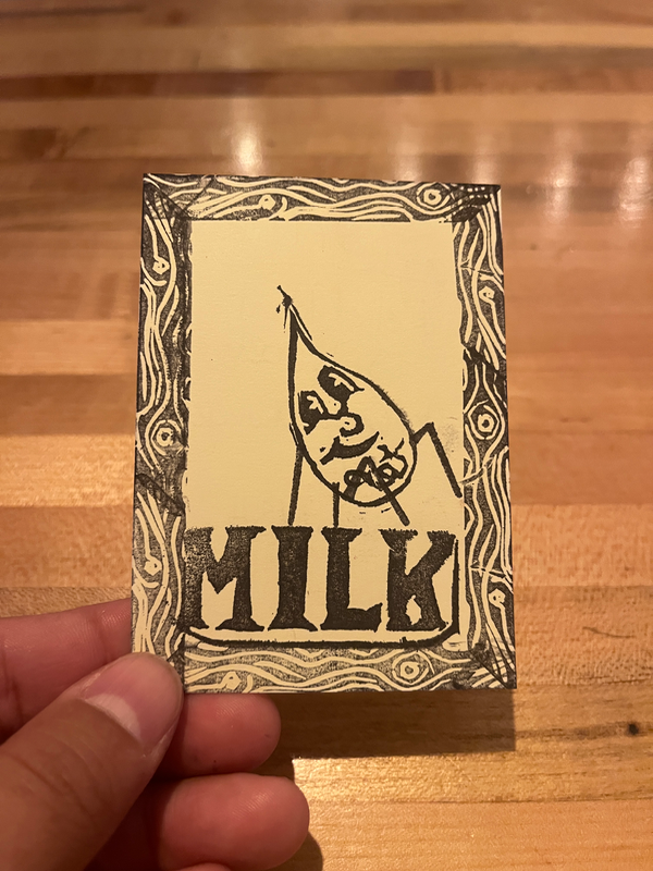 Spider milk aceo art card