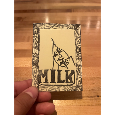 Spider milk aceo art card thumbnail 1