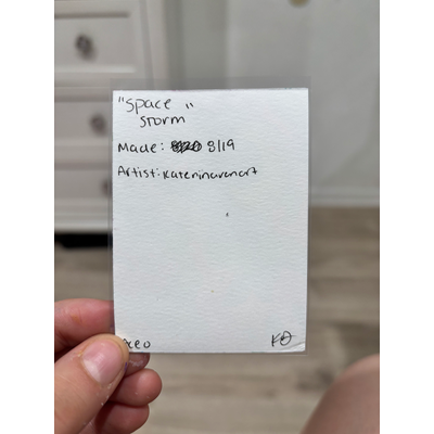 Space Storm | Space Illustration aceo art card thumbnail 2