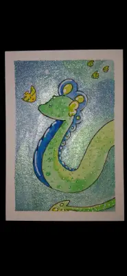 Sea Guardian 1 of 2 aceo art card thumbnail 2