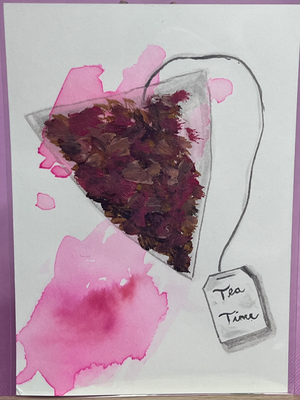 Dunk Me Gently aceo art card thumbnail 1