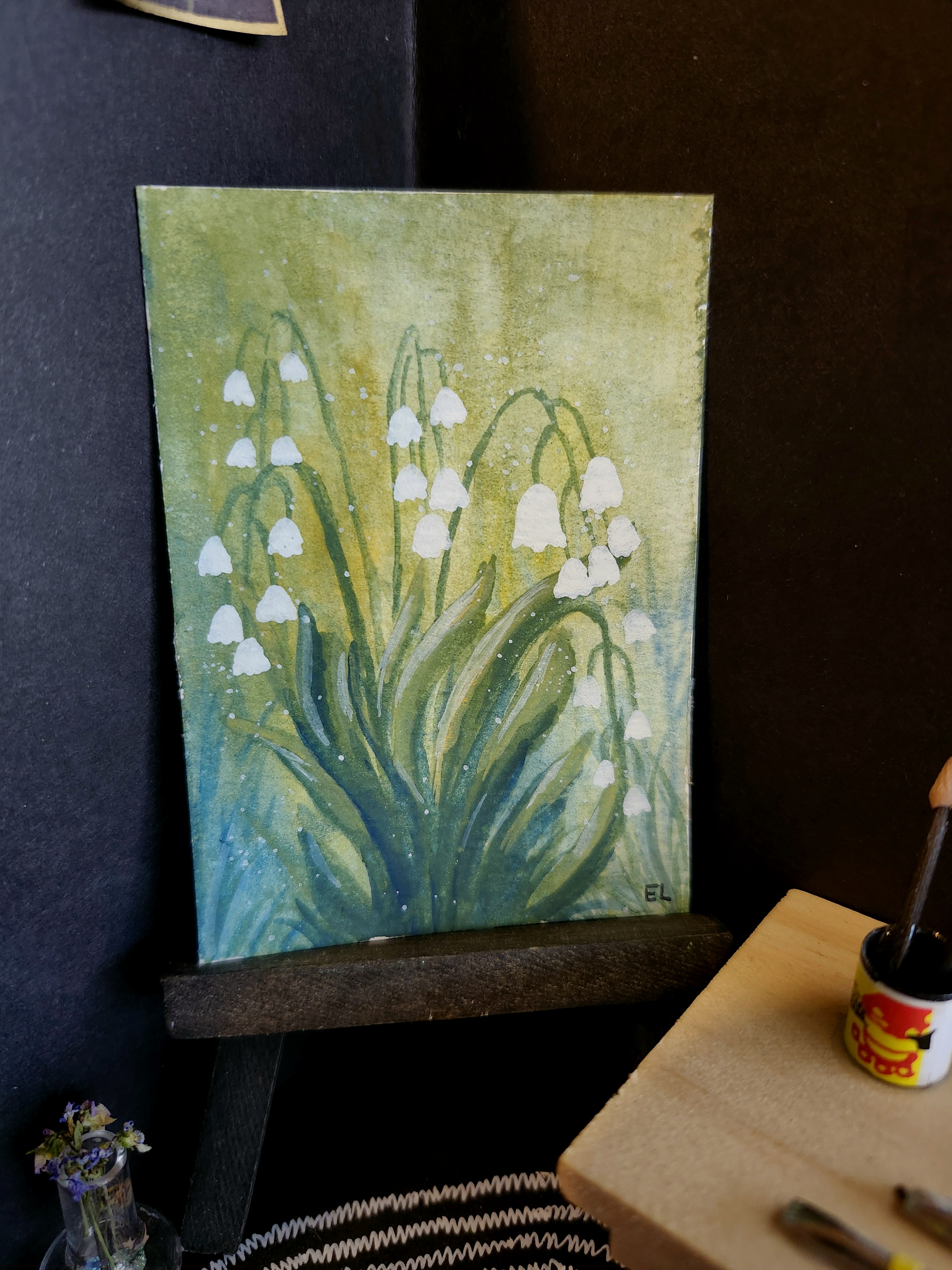 Lily of the Valley aceo art card