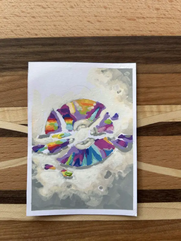 Broken Rainbow CD aceo art card