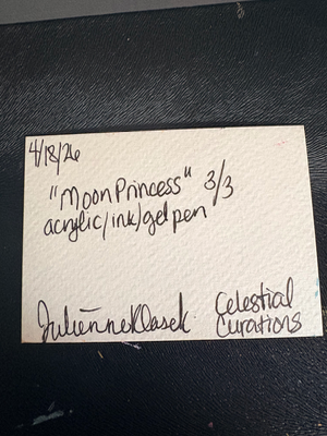 Moon princess 3/3 Original Sailor Moon Anime Art Card aceo art card thumbnail 2