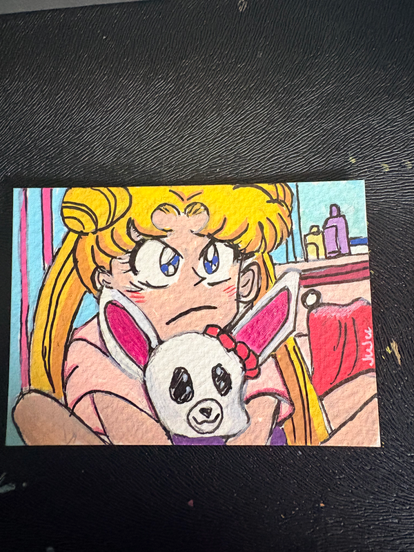 Moon princess 3/3 Original Sailor Moon Anime Art Card aceo art card