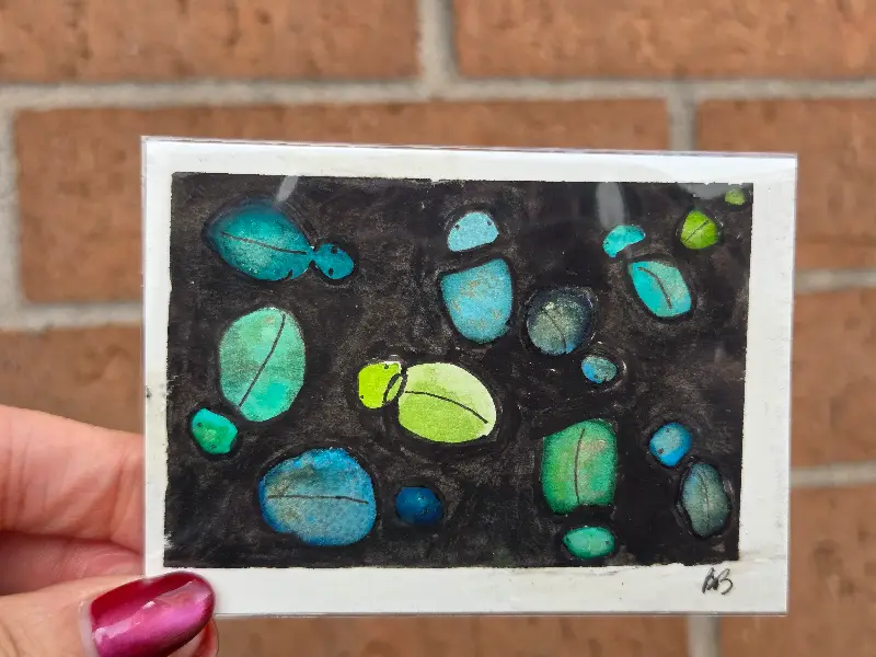 Buncha Beetles aceo art card