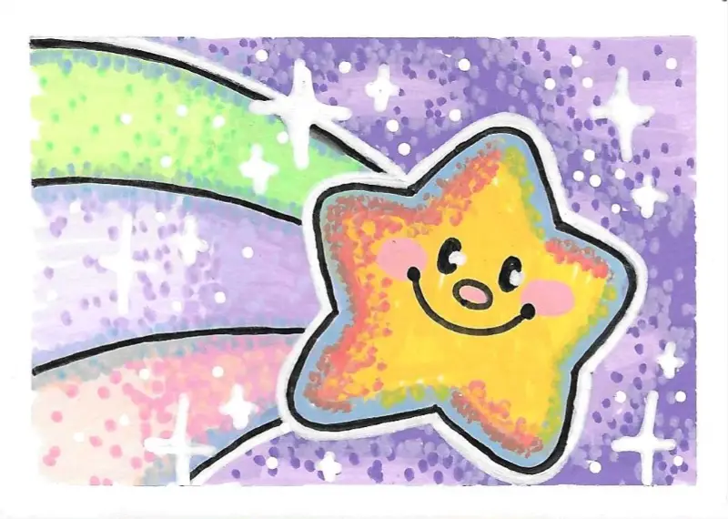 Make a Wish aceo art card