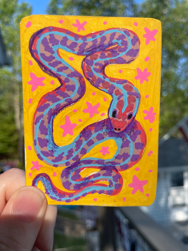 Purple haze aceo art card
