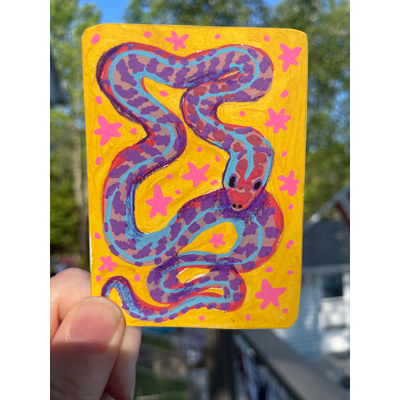 Purple haze aceo art card thumbnail 1