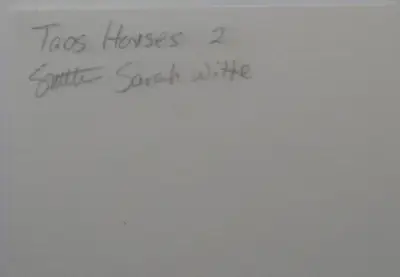 Taos Houses 2 original art acrylic painting ACEO aceo art card thumbnail 3