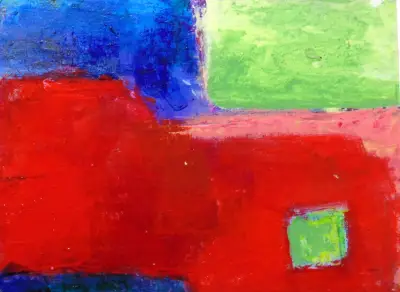 Taos Houses 2 original art acrylic painting ACEO aceo art card thumbnail 2