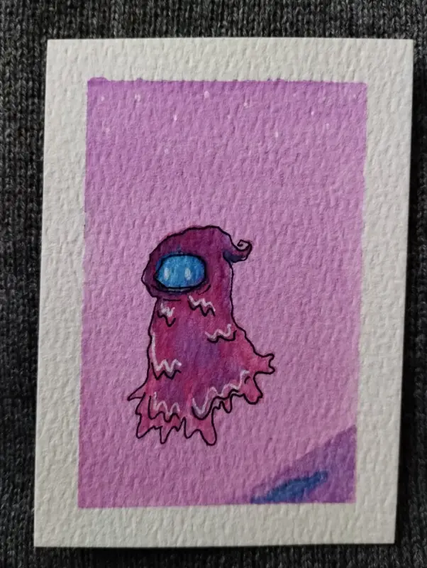 Night Float aceo art card
