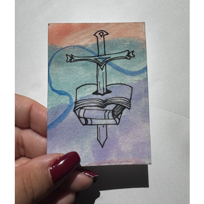 The Ultimate Weapon aceo art card thumbnail 1