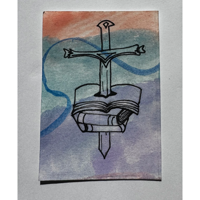The Ultimate Weapon aceo art card thumbnail 2