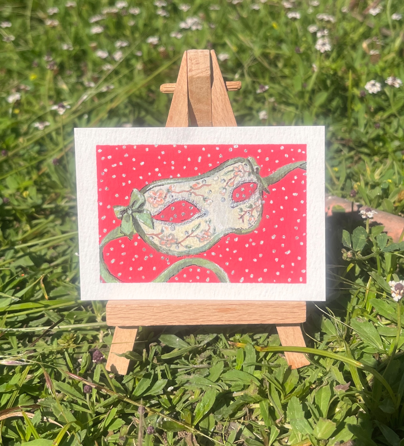 Masquerade aceo art card