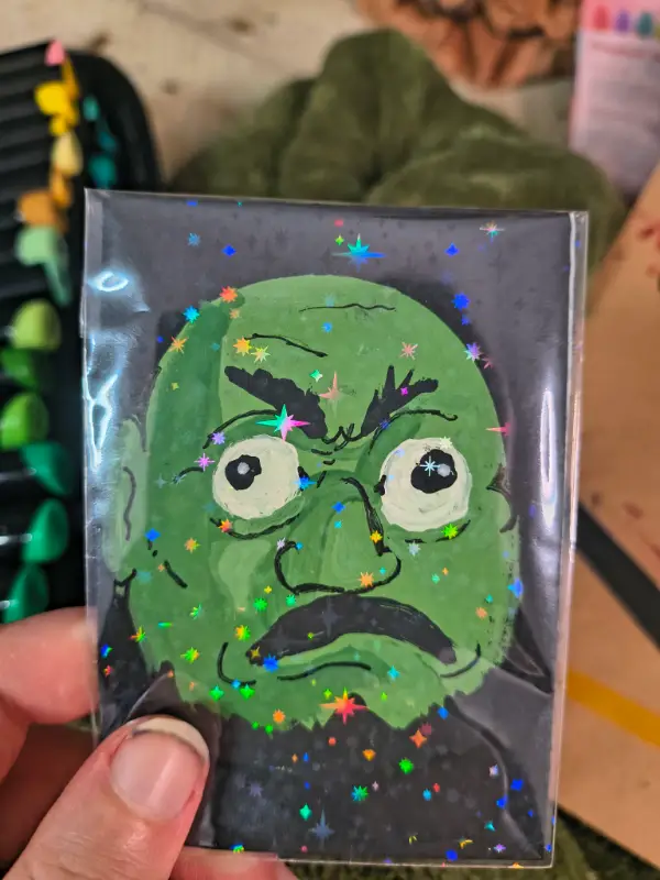 Ghibli head 1 aceo art card
