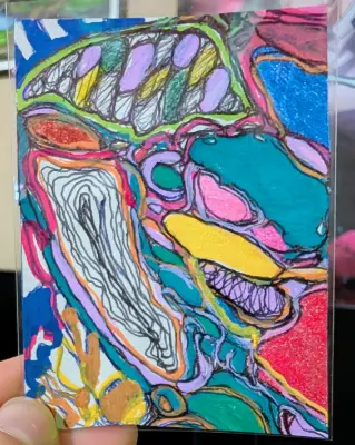 Connection aceo art card thumbnail 2
