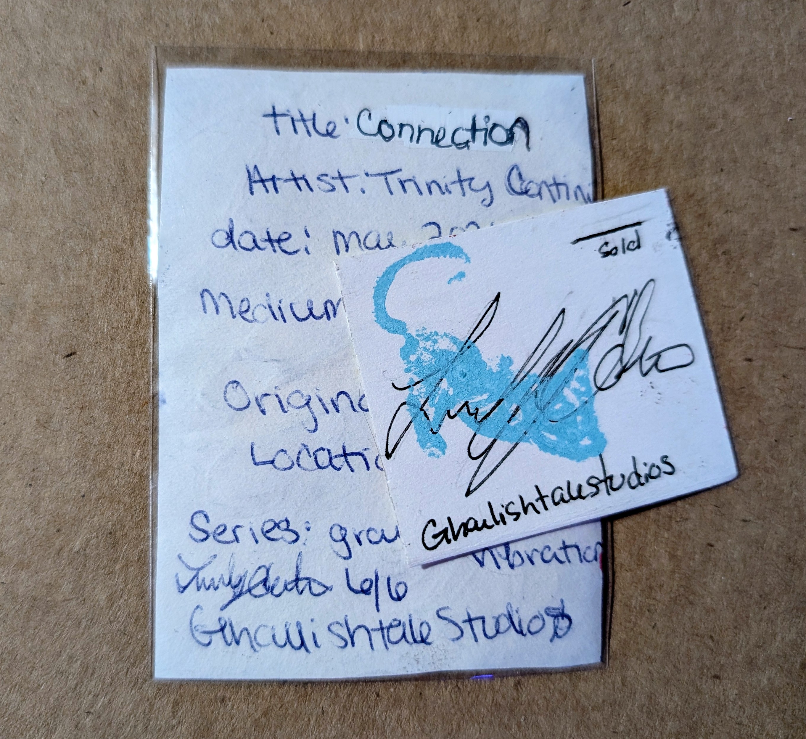 Connection aceo art card thumbnail 3