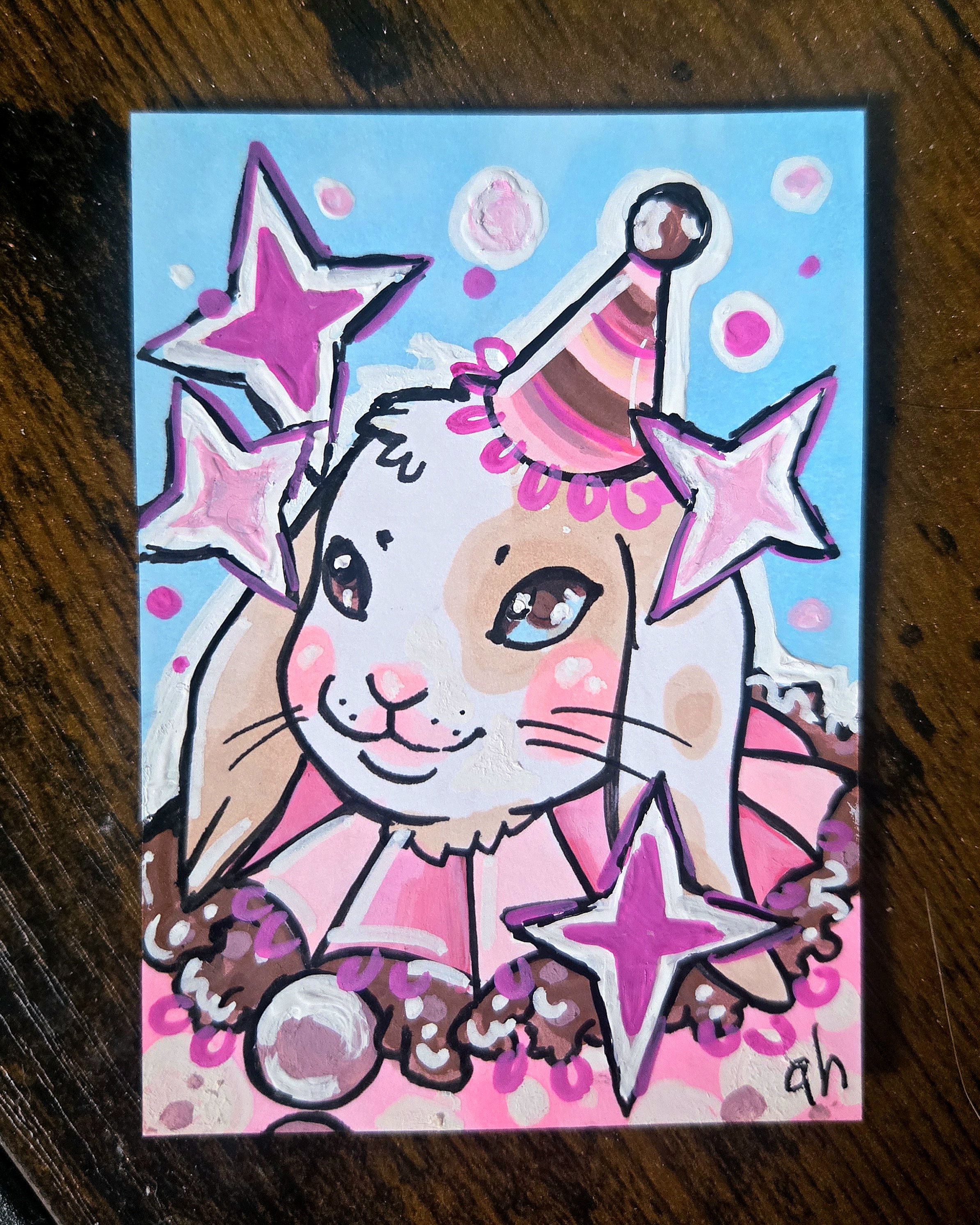 Just Clowning Around - Original ACEO aceo art card
