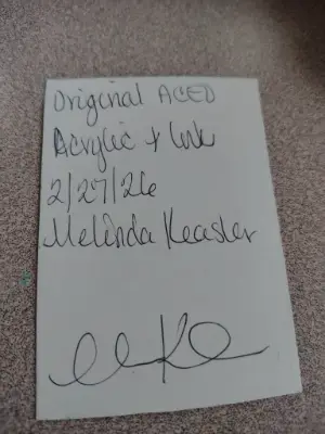 Birds floral aceo aceo art card thumbnail 3