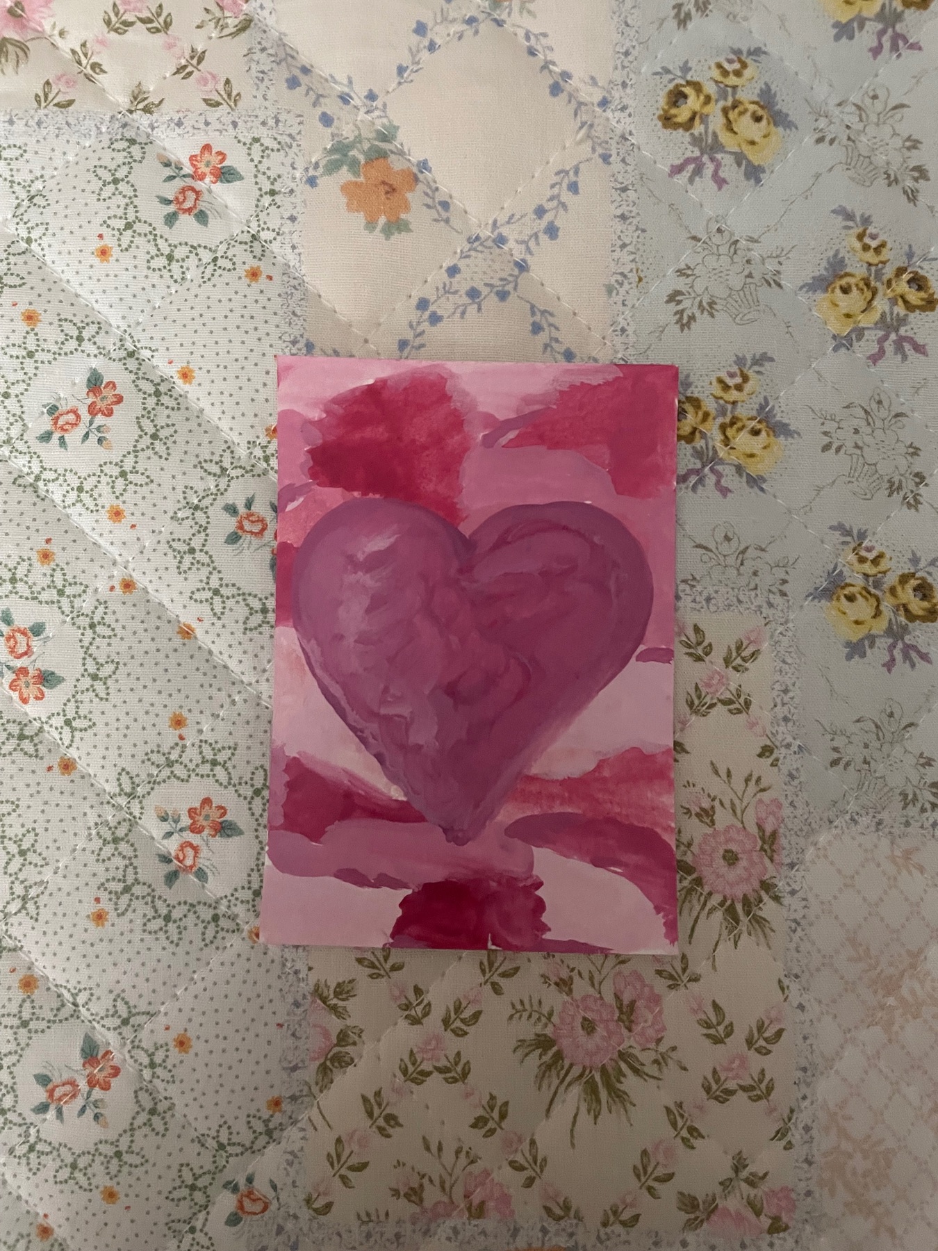 Skies of Love aceo art card