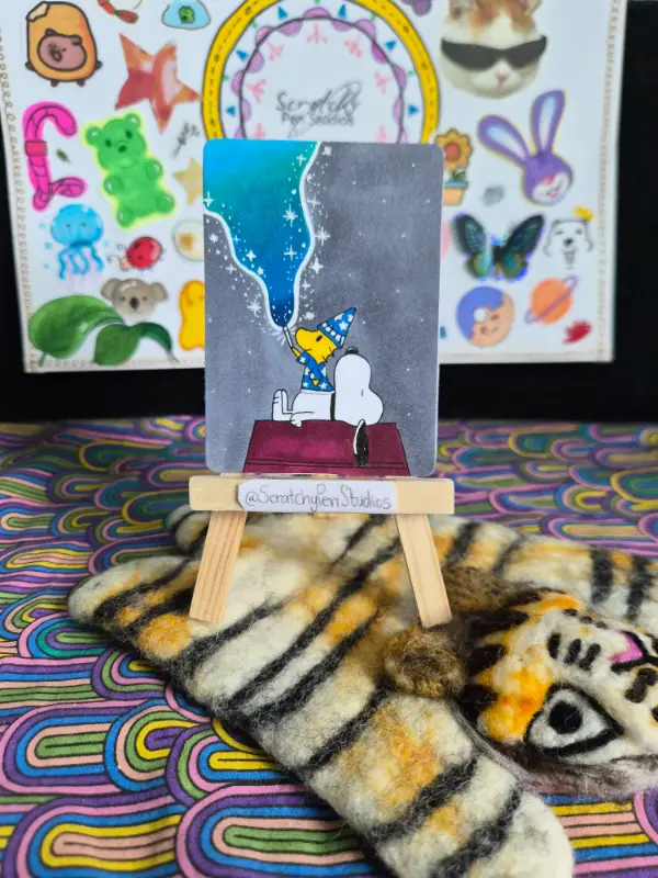 "The Apprentice" Fan Art, Woodstock aceo art card