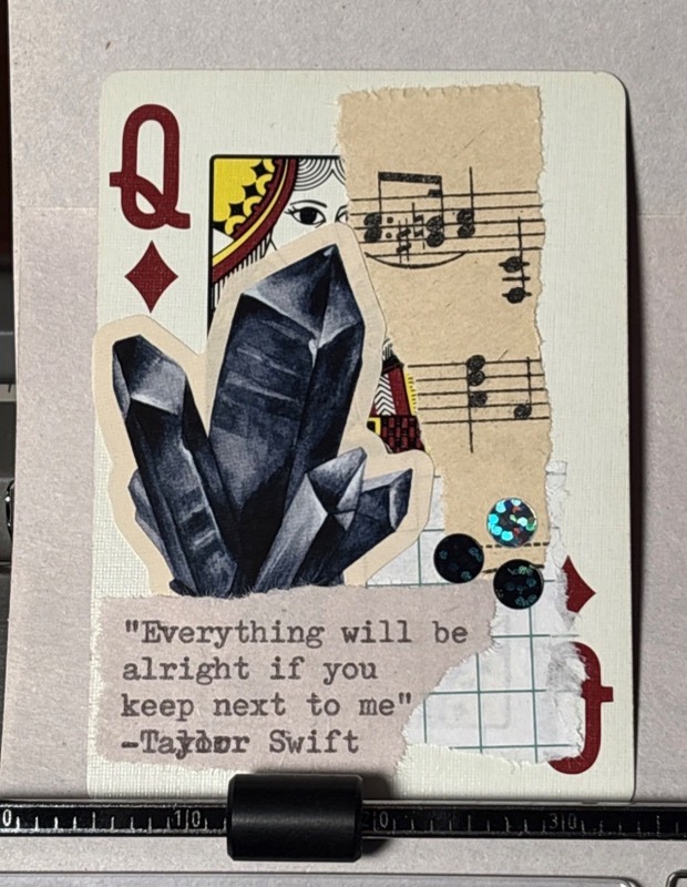 Quote Card #130 by Mazerzine Taylor Swift crystal aceo art card