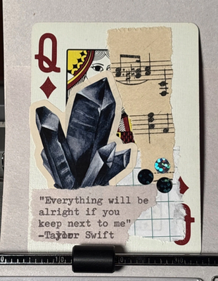 Quote Card #130 by Mazerzine Taylor Swift crystal aceo art card thumbnail 1