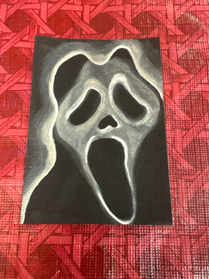 Scream aceo art card thumbnail 1
