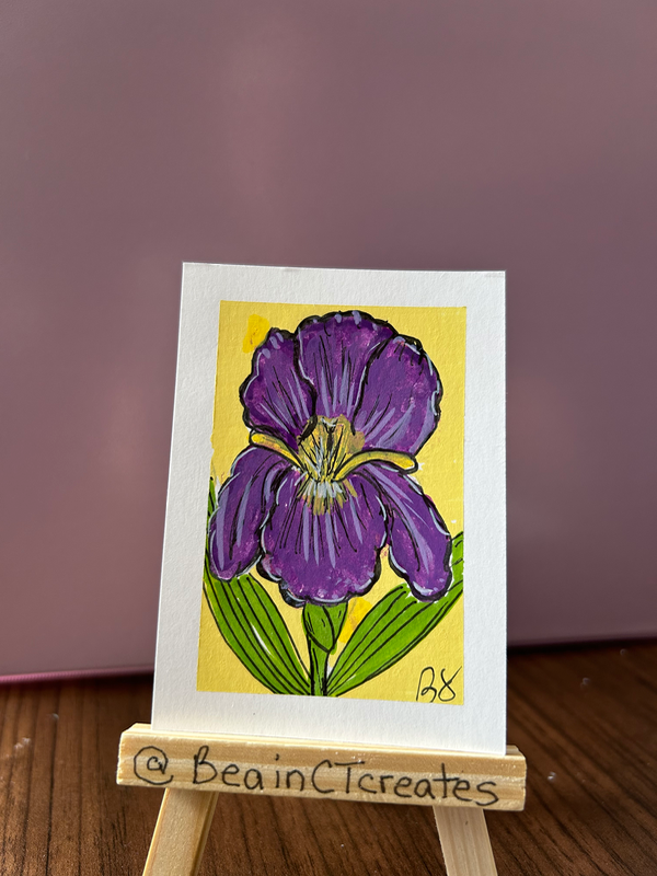 Iris-stable aceo art card