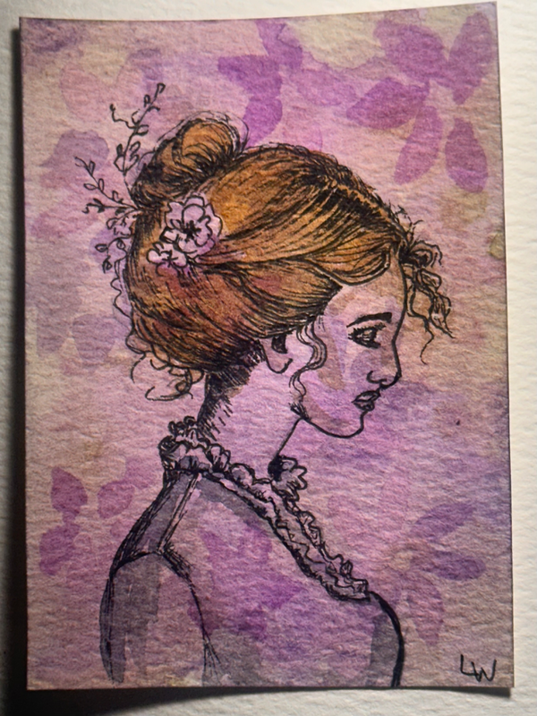 Whispers of Lavender aceo art card